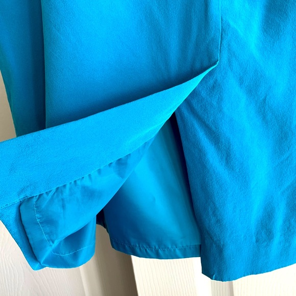 Blue silk skirt Evan-Picone size 14 - Picture 3 of 7